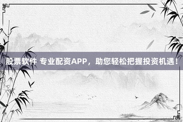 股票软件 专业配资APP，助您轻松把握投资机遇！