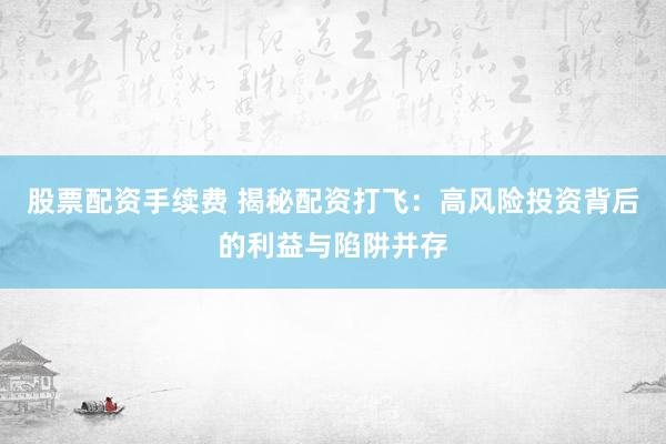 股票配资手续费 揭秘配资打飞：高风险投资背后的利益与陷阱并存