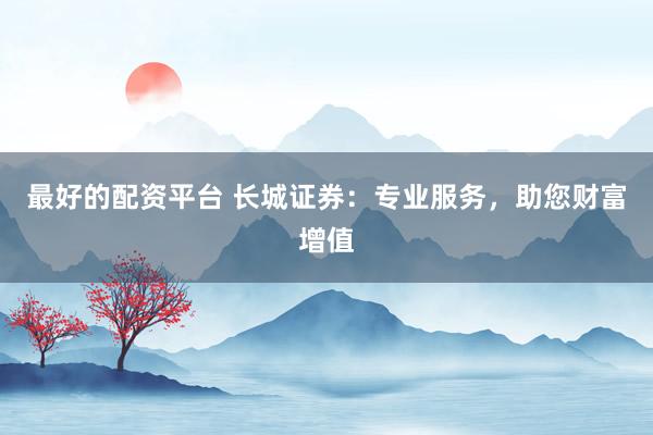 最好的配资平台 长城证券：专业服务，助您财富增值
