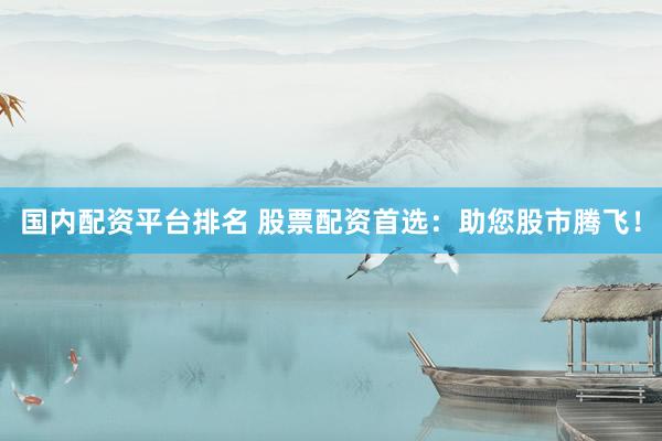 国内配资平台排名 股票配资首选:助您股市腾飞!